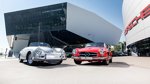 Porsche 911 Carrera 2.7 и Mercedes-Benz W 111 230 S Porsche 911 Carrera 2.7 и Mercedes-Benz W 111 230 S