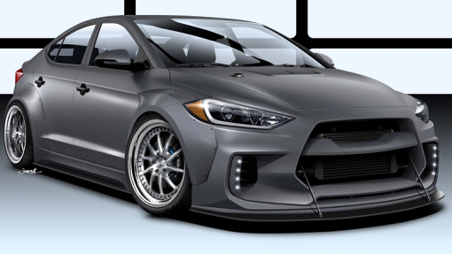 Тюнинговый седан Hyundai Elantra Тюнинговый седан Hyundai Elantra