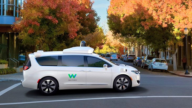 Беспилотный минивэн Waymo на базе Chrysler Pacifica