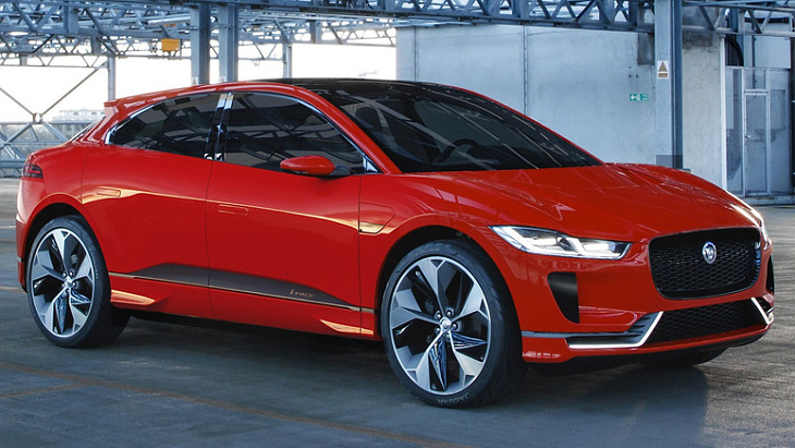 Красный Jaguar I-Pace