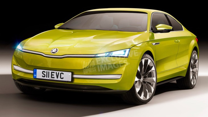 Рендер электрического спорткара Skoda Рендер электрического спорткара Skoda