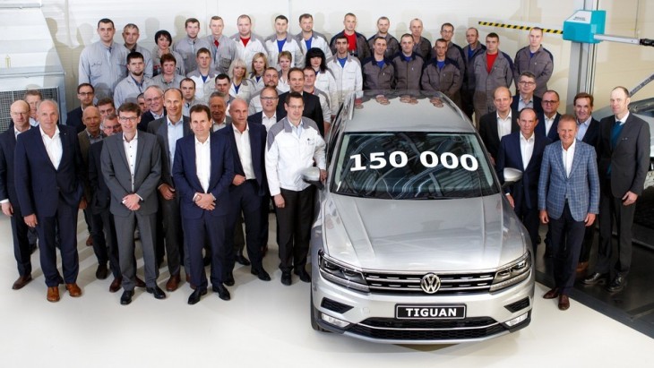 150-тысячный кроссовер Volkswagen Tiguan калужского производства 150-тысячный кроссовер Volkswagen Tiguan калужского производства