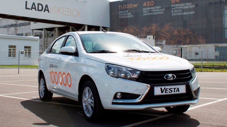 100-тысячная LADA Vesta
