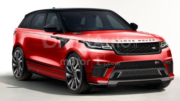 Рендер «заряженного» кроссовера Range Rover Velar SVR