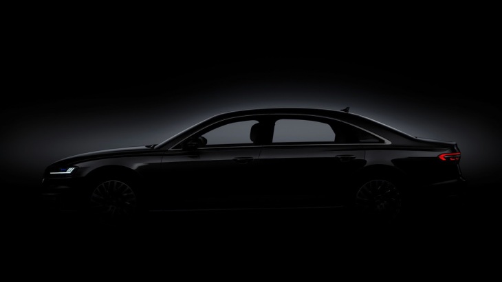 Официальный тизер седана Audi A8 нового поколения