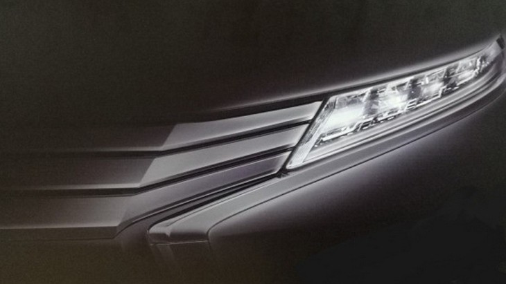 Тизер новой модели компании Mitsubishi