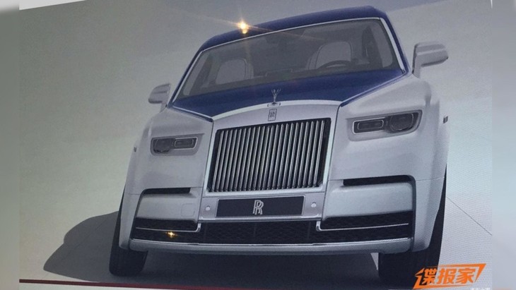 Сканированные изображения седана Rolls-Royce Phantom VIII