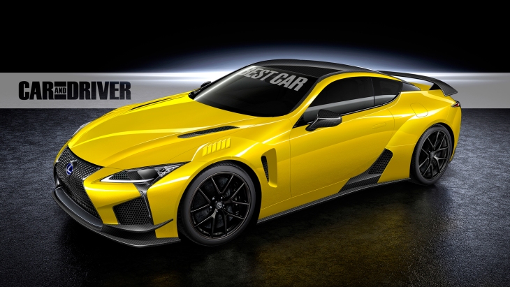 Рендер «заряженного» купе Lexus LC F