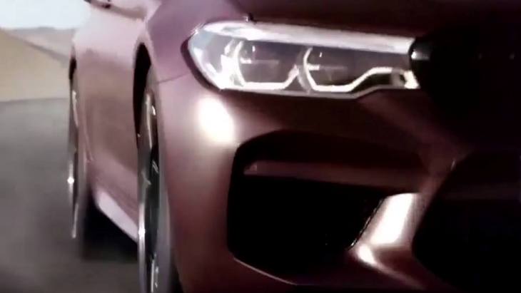 Тизер нового «заряженного» седана BMW M5