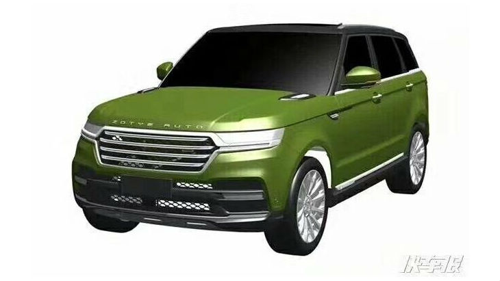 Патентные эскизы нового кроссовера Zotye Auto Патентные эскизы нового кроссовера Zotye Auto