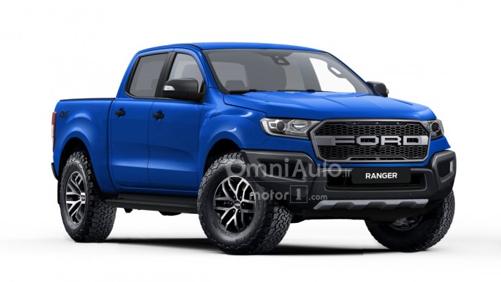 Рендер экстремального пикапа Ford Ranger Raptor