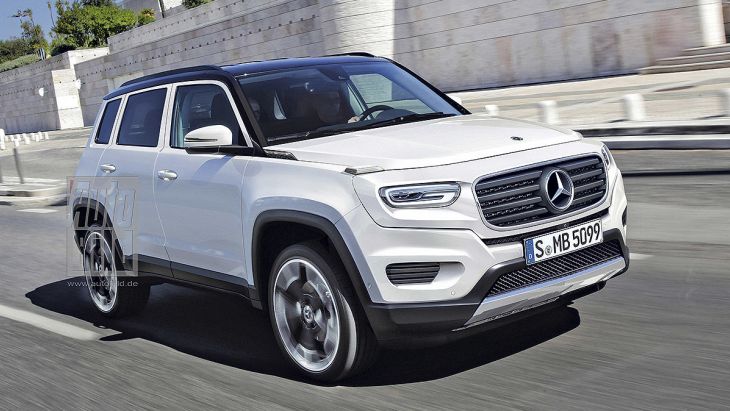 Неофициальный рендер Mercedes-Benz GLB