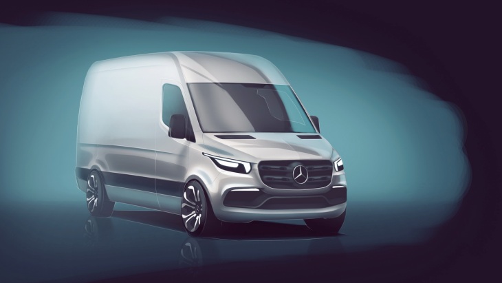 Официальный скетч фургона Mercedes-Benz Sprinter нового поколения