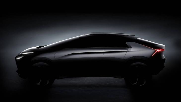 Тизер электрического кросс-купе Mitsubishi e-Evolution Concept