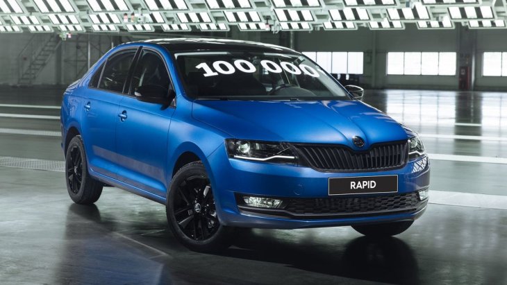 Юбилейный Skoda Rapid, выпущенный в Калуге