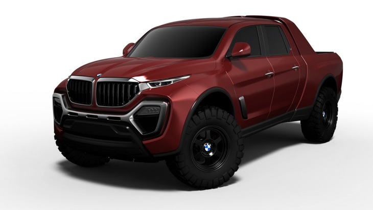 Независимый рендер пикапа BMW Pickup Truck Concept