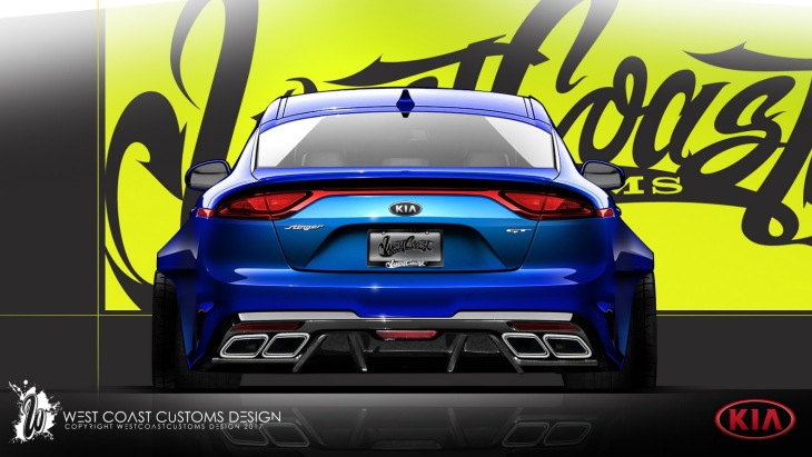 «Заряженный» лифтбек KIA Stinger GT by West Coast Customs