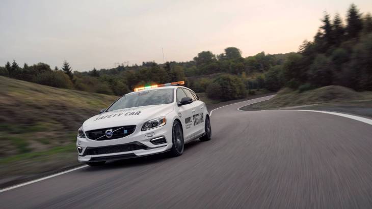 Обновлённый универсал Volvo V60 Polestar WTCC Safety Car Обновлённый универсал Volvo V60 Polestar WTCC Safety Car