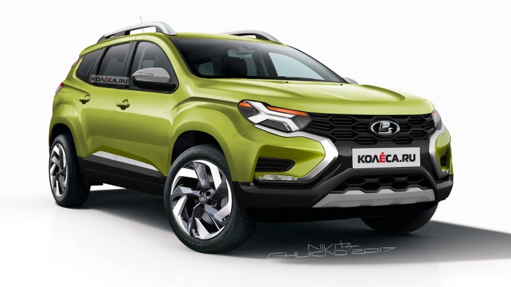Рендер внедорожника LADA 4x4 нового поколения, построенного на базе Renault Duster Рендер внедорожника LADA 4x4 нового поколения, построенного на базе Renault Duster