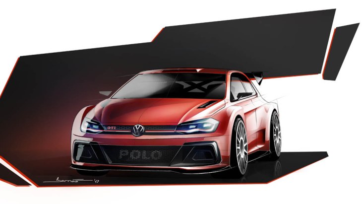 Официальный скетч нового раллийного Volkswagen Polo GTI R5