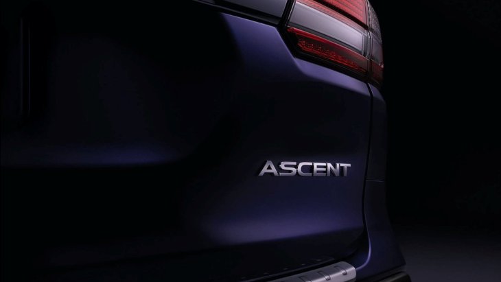 Официальный тизер семиместного кроссовера Subaru Ascent