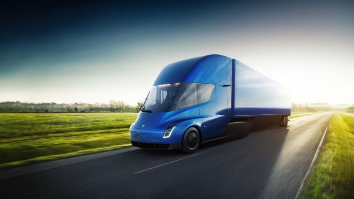 Электрический грузовик Tesla Semi