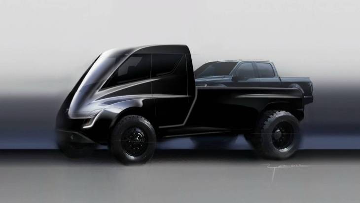 Тизер электрического пикапа Tesla Pickup