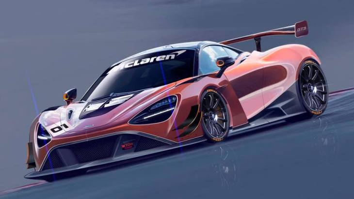 Официальный скетч нового гоночного купе McLaren 720S GT3