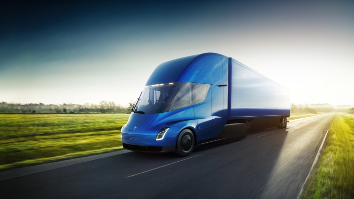 Электрический грузовик Tesla Semi