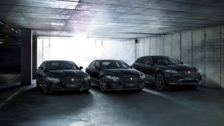 Jaguar XE Black Edition, Jaguar XF Black Edition и Jaguar F-Pace Black Edition Jaguar XE Black Edition, Jaguar XF Black Edition и Jaguar F-Pace Black Edition