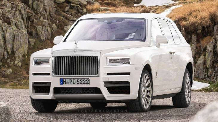 Независимый рендер внедорожника Rolls-Royce Cullinan Независимый рендер внедорожника Rolls-Royce Cullinan