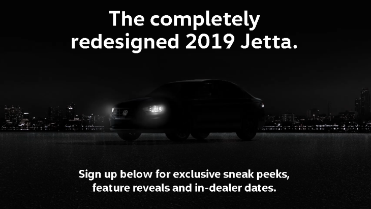 Тизер седана Volkswagen Jetta нового поколения Тизер седана Volkswagen Jetta нового поколения