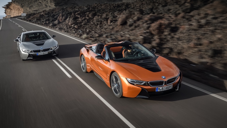 Новый BMW i8 Roadster и BMW i8 Coupe