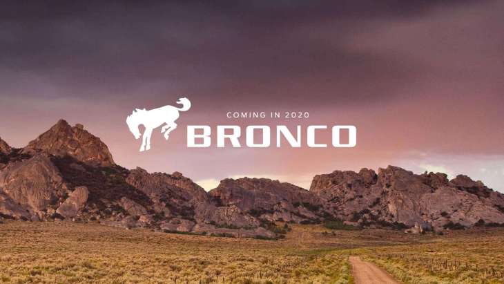 Официальный тизер внедорожника Ford Bronco нового поколения