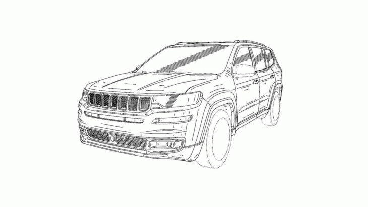 Патентный скетч внедорожника Jeep Grand Commander