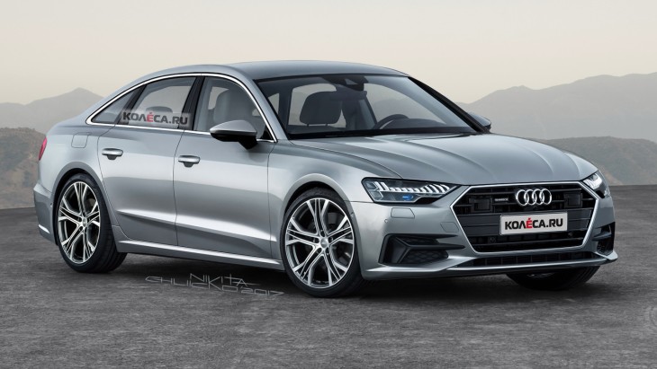 Независимый рендер седана Audi A6 нового поколения