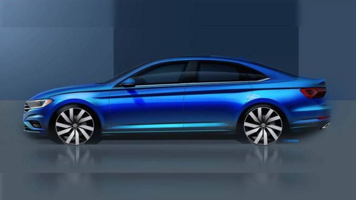 Официальный скетч седана VW Jetta нового поколения Официальный скетч седана VW Jetta нового поколения