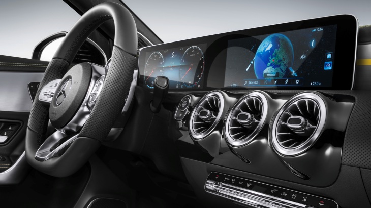 Интерьер Mercedes-Benz A-Class нового поколения