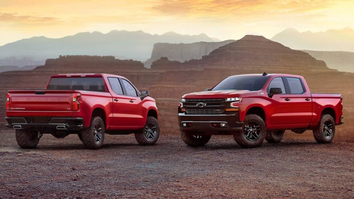 Пикап Chevrolet Silverado LT Z71 Trail Boss Crew Cab 2019 модельного года