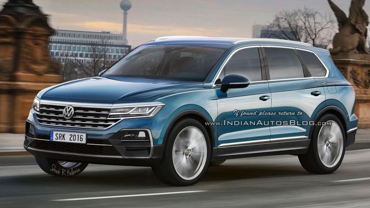 Независимый рендер внедорожника VW Touareg 2019 модельного года