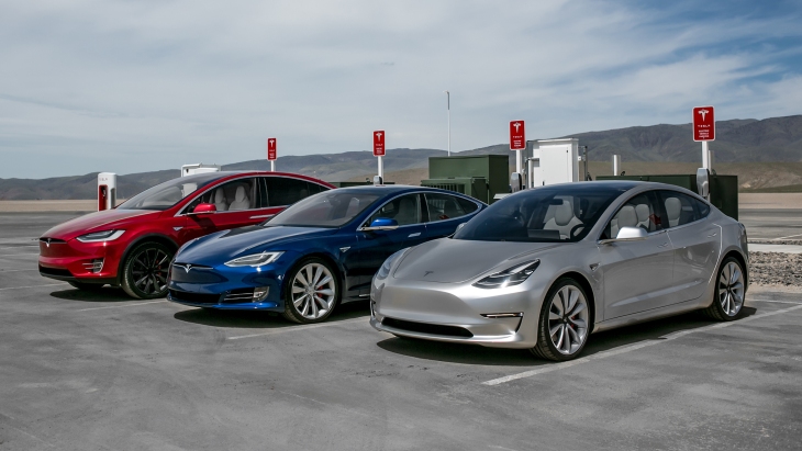 Электромобили компании Tesla