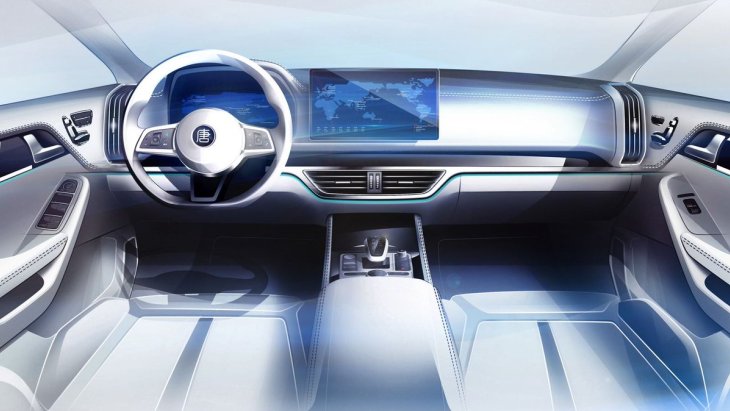 Интерьер кроссовера BYD Tang нового поколения Интерьер кроссовера BYD Tang нового поколения