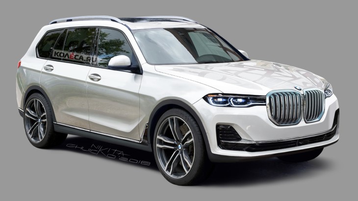 Визуализация флагманского внедорожник BMW X7