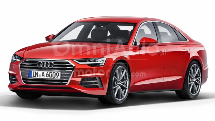 Независимый рендер седана Audi A6 нового поколения