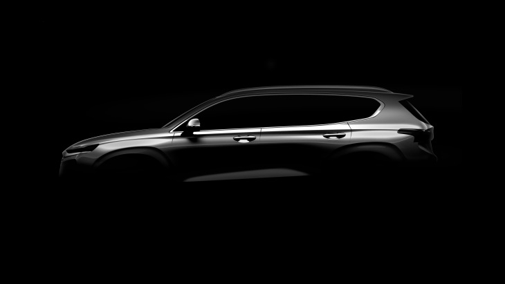 Скетч кроссовера Hyundai Santa Fe нового поколения Скетч кроссовера Hyundai Santa Fe нового поколения
