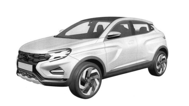 Патентный скетч компактного кроссовера LADA XCode Патентный скетч компактного кроссовера LADA XCode