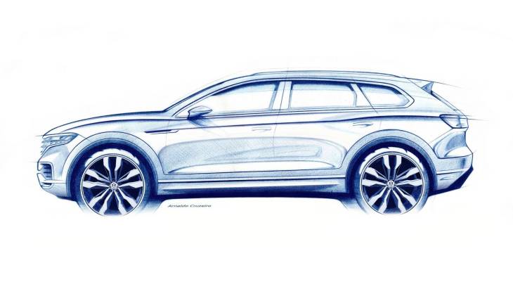Официальный тизер внедорожника Volkswagen Touareg нового поколения Официальный тизер внедорожника Volkswagen Touareg нового поколения
