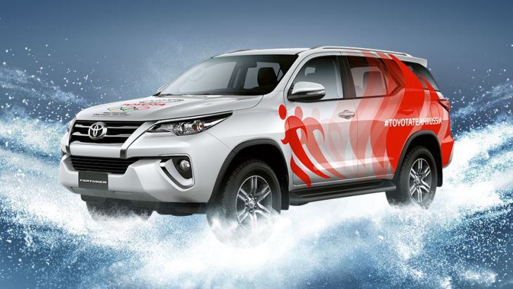 Внедорожник Toyota Fortuner для лучшего российского олимпийца