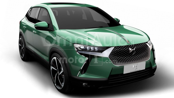 Независимый рендер нового компактного кроссовера DS 3 Crossback