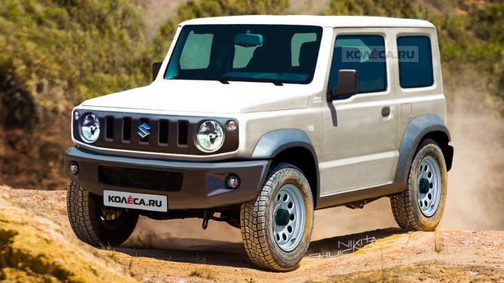 Независимый рендер внедорожника Suzuki Jimny нового поколения